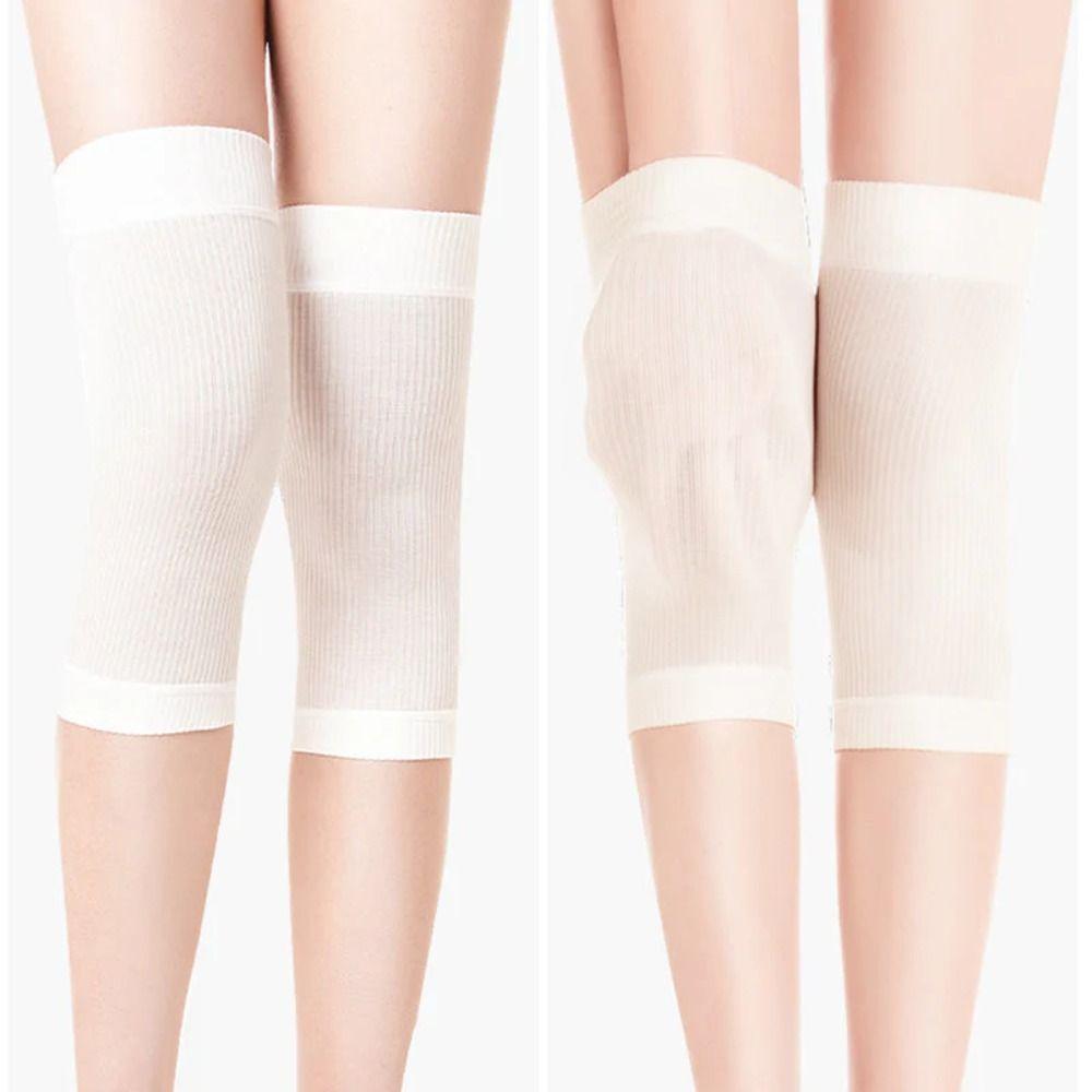 Invisible Yoga Knee Pad Thin Knee Joint Warming Leg Sleeves Gifts Mulberry Warm Silk Knee Pads