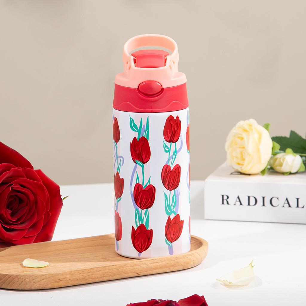350ml Cartoon Isolierbecher Tiermuster Edelstahl Thermosbecher Weihnachten Vakuumflaschen Wasserflasche Weihnachtsgeschenk Tasse
