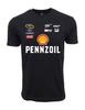 Unisex Adult Casual Graphic Pennzoil Formula Racing Graphic T Shirt...