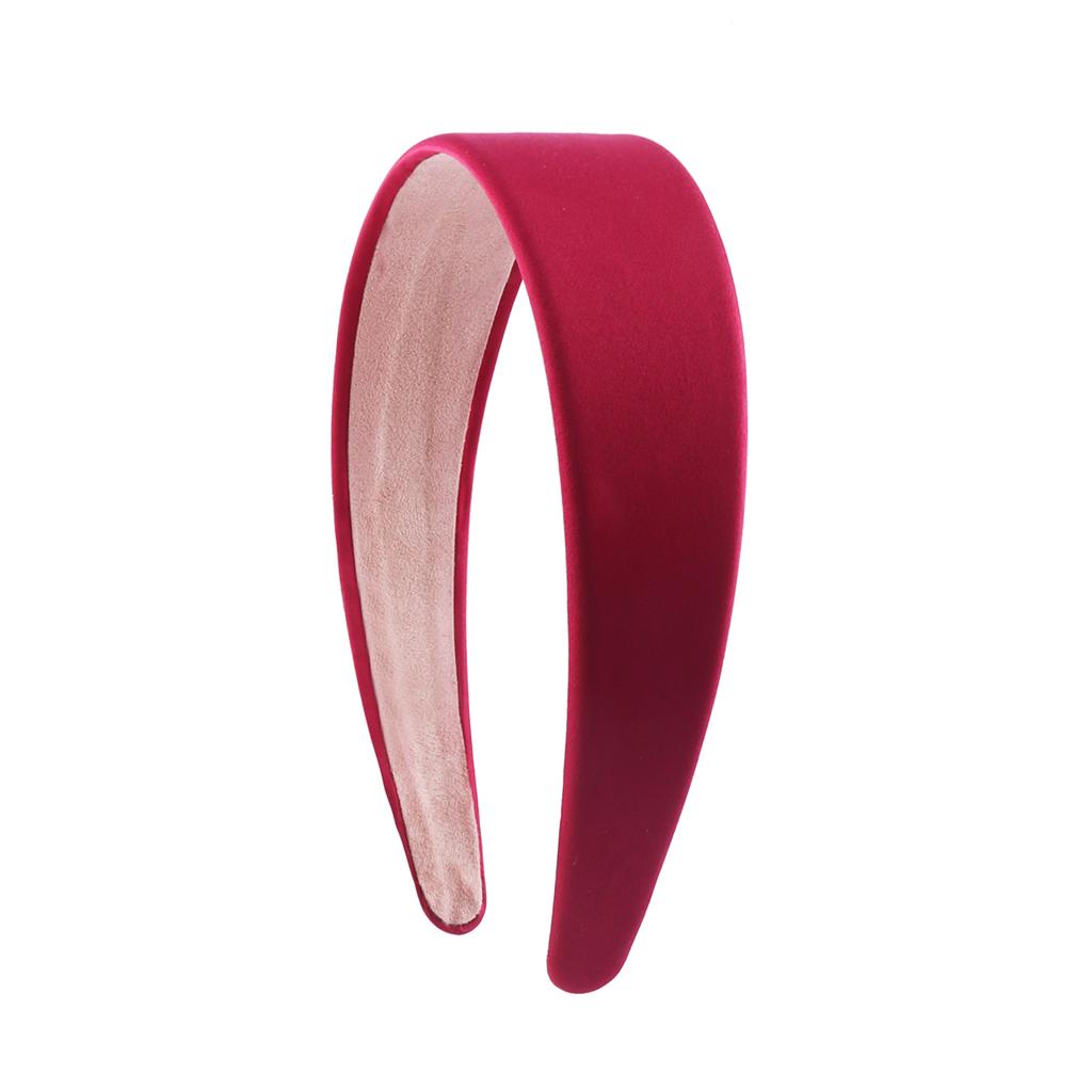 Satin Headbands 1.5in Plain Headband Non-slip Hair Headband Colorful DIY Wide Headbands for Women and Girls Hairbands