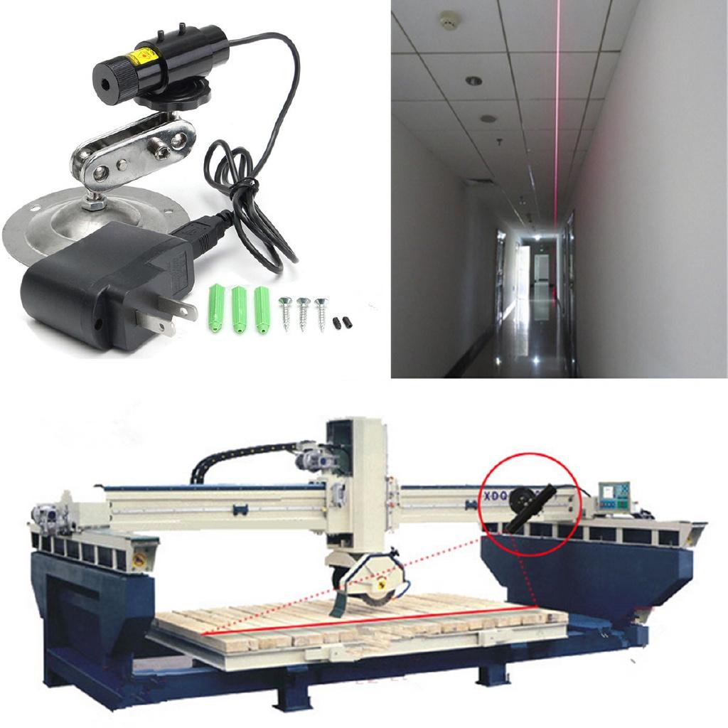 650nm 100mW Red Laser Line Module Locator For Cutting Machine + Adapter & Mount Industrial Woodworking Stone