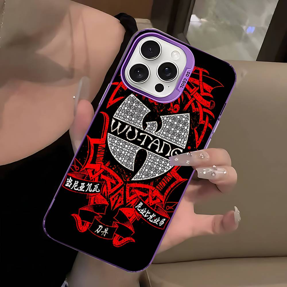 Band W-wu Klassische T-tang Handyhüllen Für IPhone 17 16 15 14 13 12 11 Plus Pro Max Pro Farbe Mattes Cover