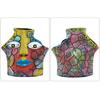 Creative Abstract 3 Hole Face Planter Colorful Pot for Garden Balcony Outdoor Decor