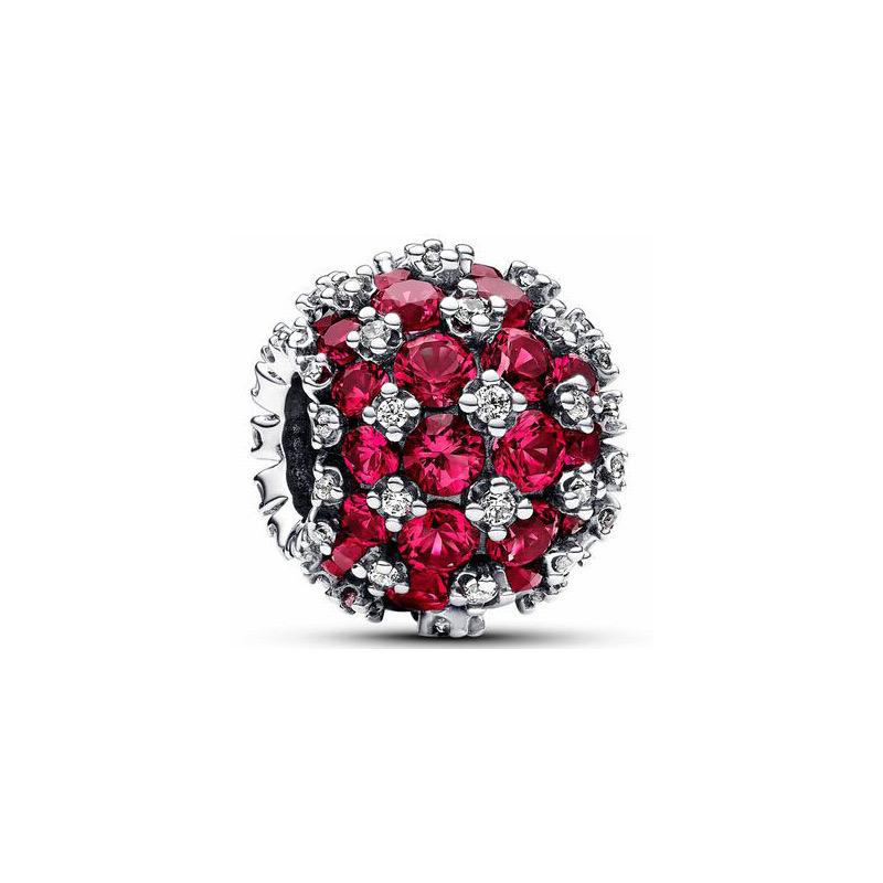 New S925 Silver Red Valentine's Day Series Love Lantern Apple DIY Charm Bead Jewelry Suitable for Bracelet Women's Love Gift