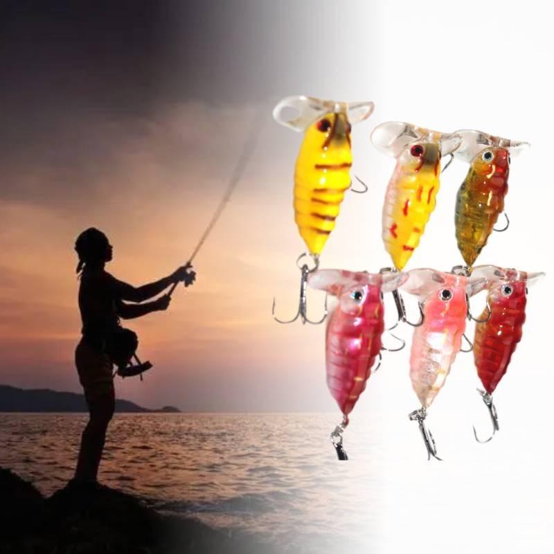 Hook Bionic Bait Multicolour Fishing Bass Blackfish Catfish Herring Tilapia Carp