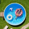 365.7 Cm Pool Liner, Round Overlap Swimming Pool Liner for 90 Cm Wall Height, Premium Vinyl, Easy Install with Leak-Proof Patches, Designed for Steel