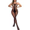 Womens Fashion Stretch Lace Sling Mesh Body Stocking Underwear Fishnet Stocking Lingerie Sexy Costume for Women Plus Size