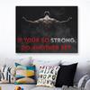 Black Poster Exercise Wall Art Prints Motivational Poster Canvas Painting Inspirational Bodybuilder Poster Home Gym Decoration