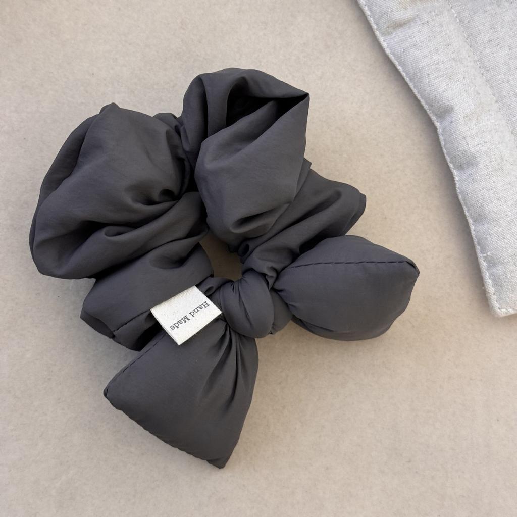 Cotton-filled Bow Hair Tie, Autumn and Winter Large Intestine Circle Headwear, Stylish Hair Tie, Ponytail Hair Tie