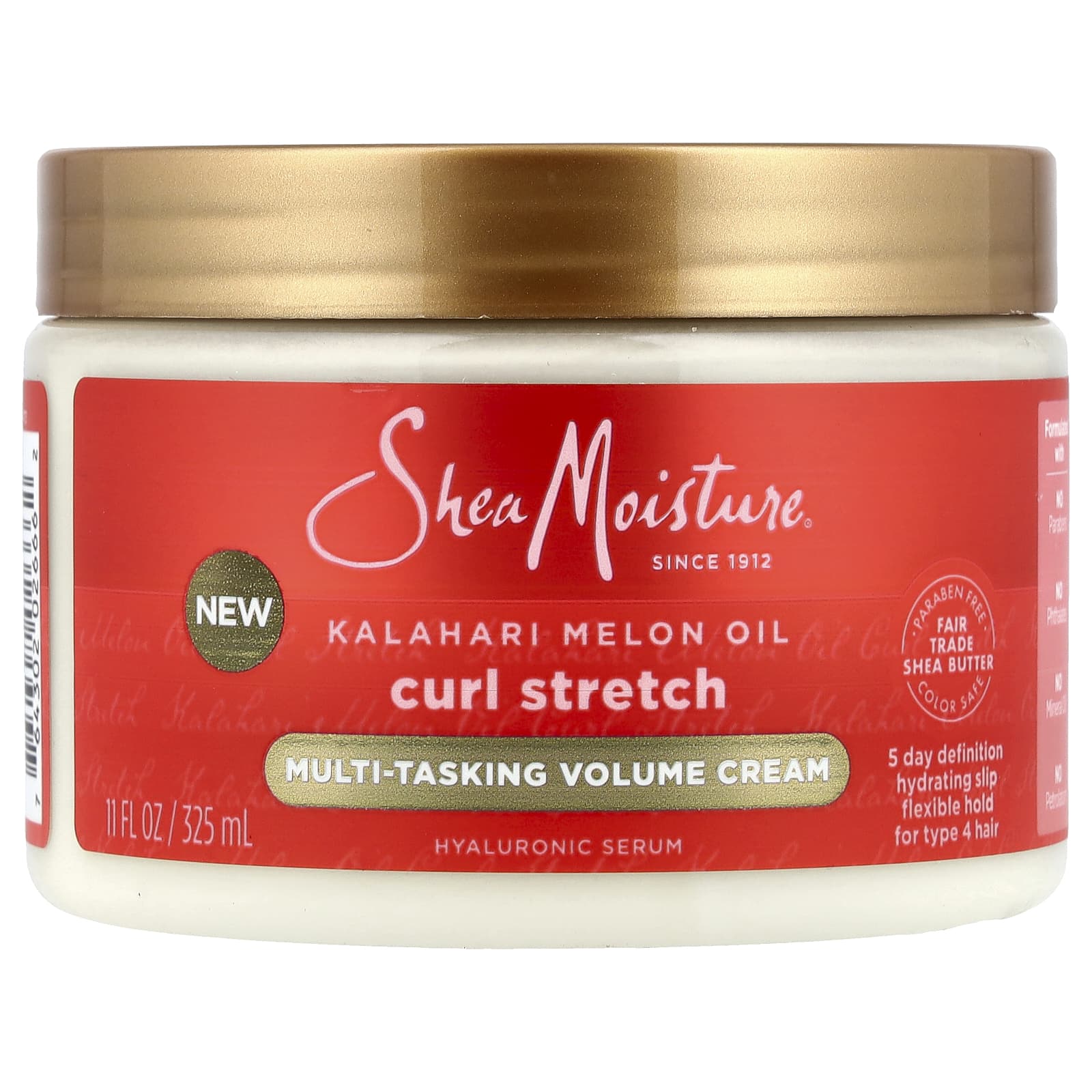

SheaMoisture, Curl Stratch, Multitasking Volume Cream, Type 4 Hair, Kalahari Melon Oil, 325 ml (11 fl oz)
