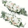 2Pcs Simulated Rose Flower Arrangement Wedding Arch Flowers for Outdoor Ceremony Decoration, Table Centerpiece Decoration