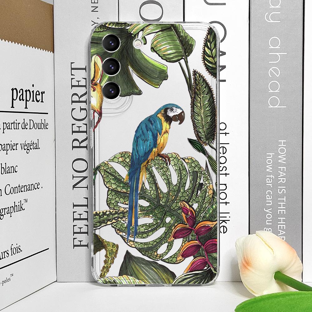 

Cartoon Leaves Palm Tree Flowers Bird Phone Case for Xiaomi Redmi Note 15 Pro Plus 14 13 12 11 10 PRO 14C 13C 12C 9T Soft Cover Redmi Note 14 Pro+ 5G (Global)