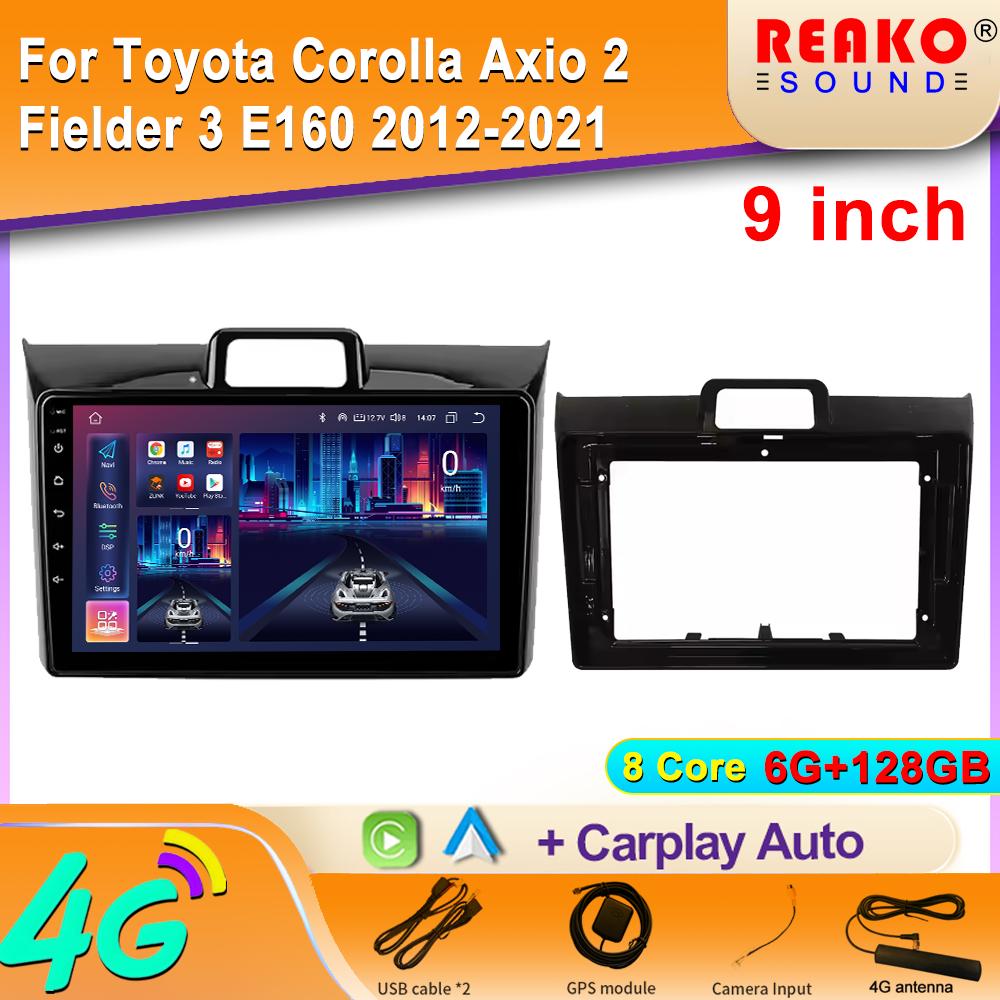 Android Auto For Toyota Corolla Axio 2 Fielder 3 E160 2012 - 2021 Car Stereo Multimedia Player Navigation GPS Wireless Carplay