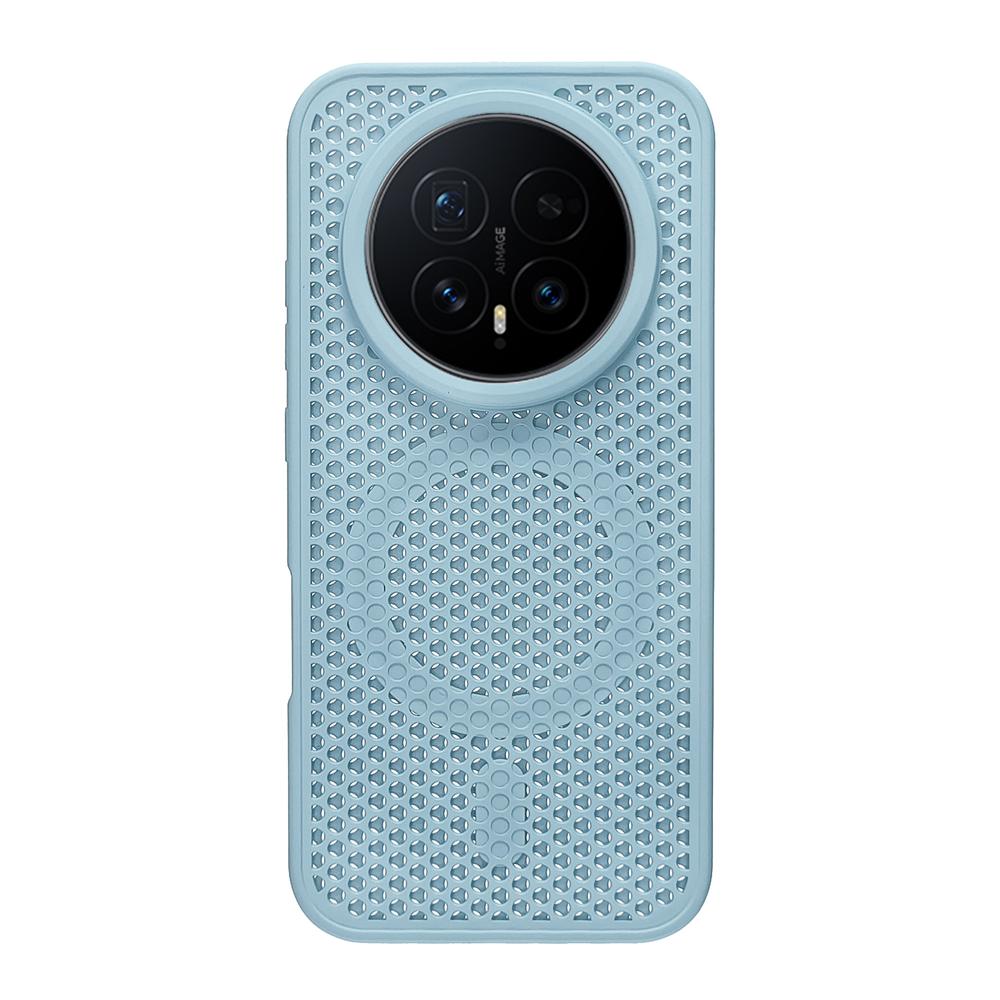 Custodia con Bumper Magnetico Forato a Rete a Nido d'Ape per Dissipazione del Calore per Huawei Honor Magic 8 7 6 Pro Cover Antiurto Ricarica Wireless