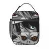Custom Deathes Anime Note Thermal Insulated Lunch Bags Women Portable Lunch Box for Outdoor Picnic Storage Food Tote Bags