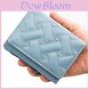Simple Heart Embroidered Pu Short Wallet With Card Slots For Daily Use