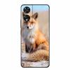 Soft Forest Cover for TCL 505 Case TPU Flower Wolf Silicone Phone Cases for TCL505 Covers Shockproof Fashion Cute Printed Shell