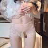 Ultra Thin Transparent High Waist Lace Boxers Men Jj Sets of Sexy Underwear Sissy Pouch Panties Gay Lingeries Night Clubwear