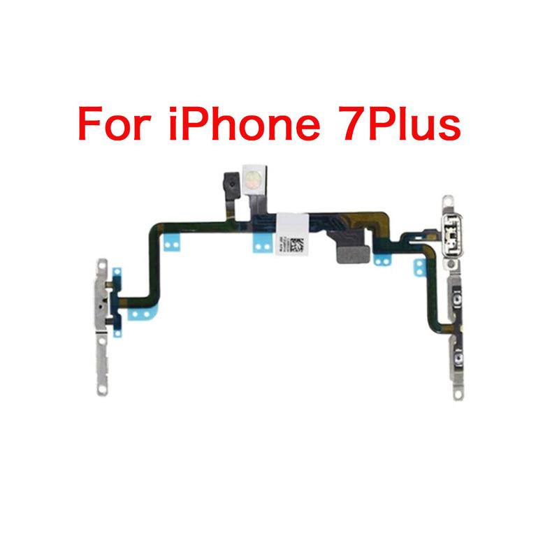 Volume Button Silent Switch Flex Cable For iPhone 6 6P 6s 7 7P 8 Plus X XR XS Xs Max Replacement With Brackets Preinstalled