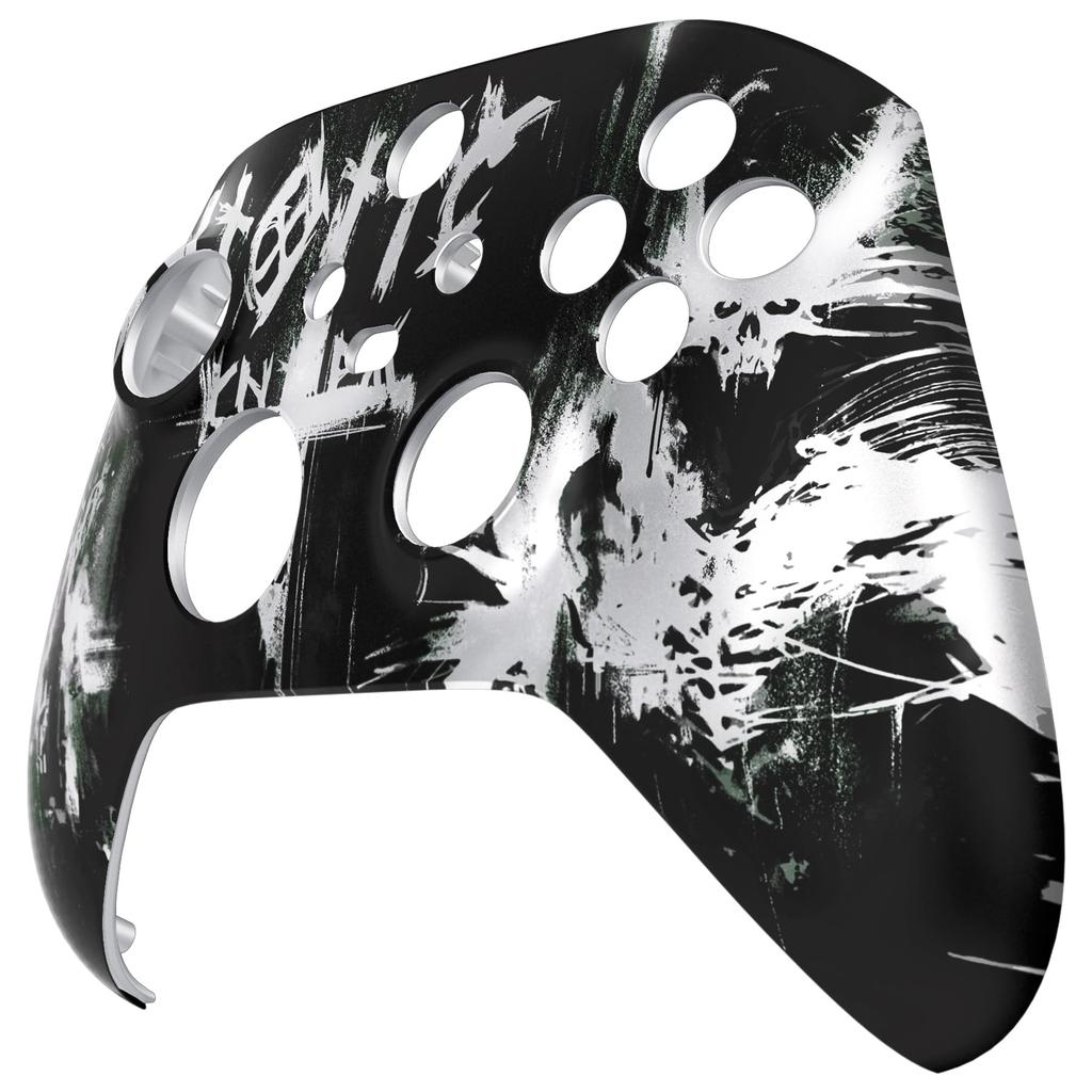 custom front housing shell for Xbox Series featuring a heavy cover faceplate for Xbox Series and Xbox Core not eXtremeRate's X/S, horror-inspired