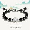 Sterling Silver Pixiu Couple Bracelets: Men's & Women's Beaded Love Tokens - Perfect for Christmas