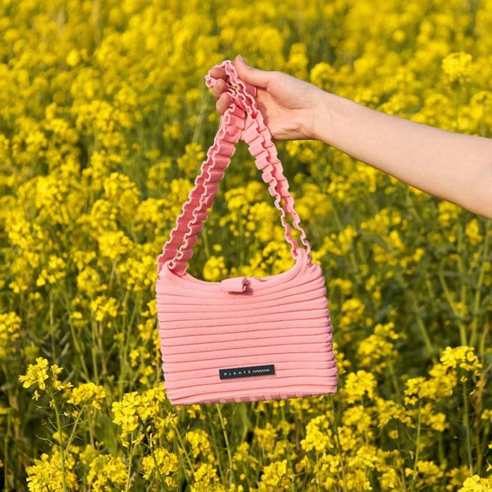 PleatSmama Light Pink New Melody Bag S