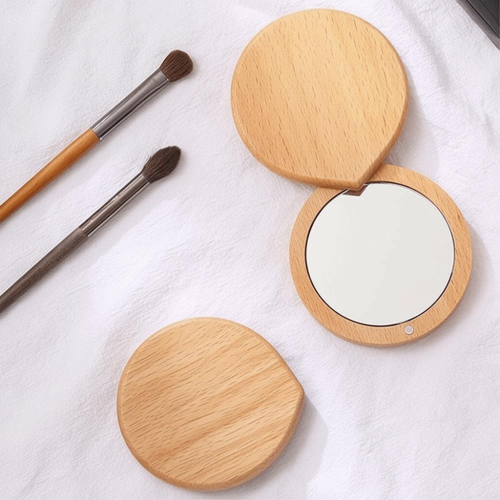 Foldable Rotating Cosmetic Mirror Magnetic Closure Pocket Mirror Portable Small Mirror  Outdoor