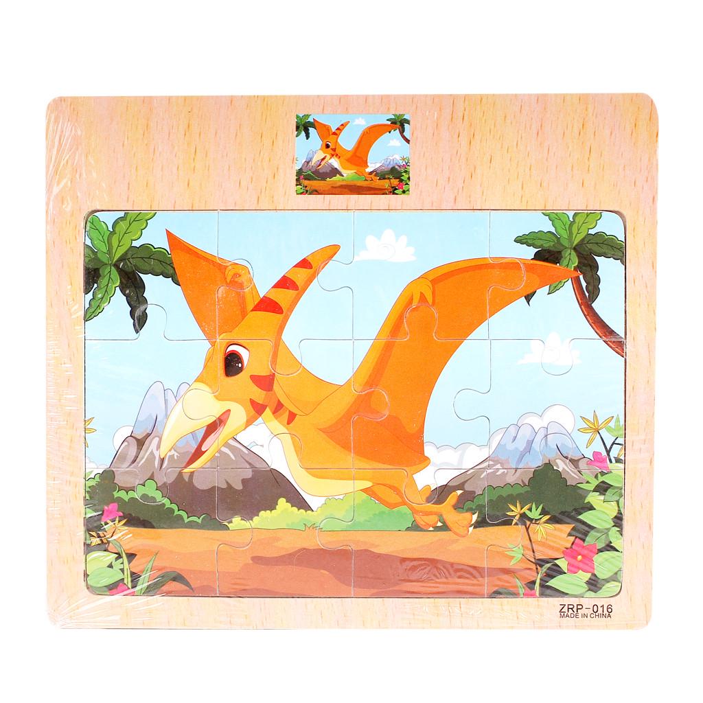 Wooden Puzzle Toy Children Cartoon  Traffic Learning Puzzle Toys