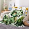 Dinosaur Print Flannel Blanket, High quality Comfortable for All Seasons, Home Decor, Warmth and Comfort, Perfect for Christmas Gifts