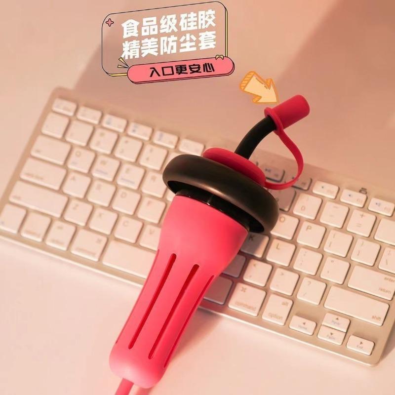 Summer Water Cup High Appearance Level Female Large Capacity Plastic Cup Ton Ton Bucket Belly Cup Cute Student Straw Water Cup