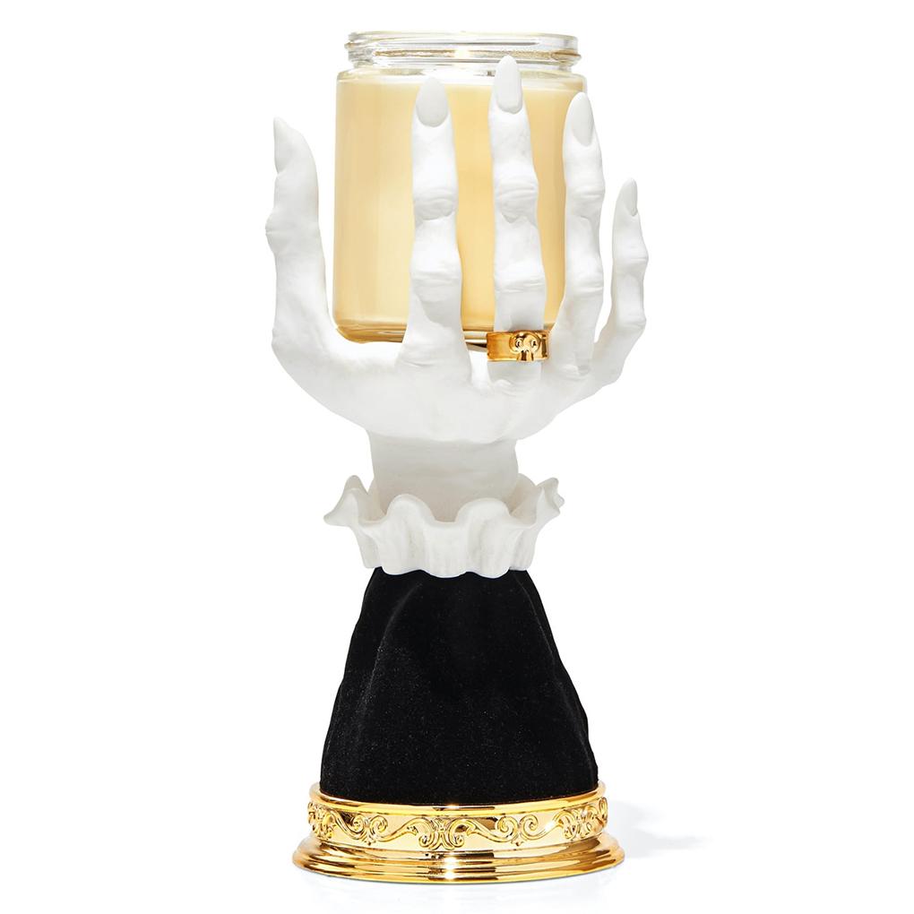 Candlestick Halloween Hand Palm Shaped Candle Holder Stand Table Decoration for Haunted House