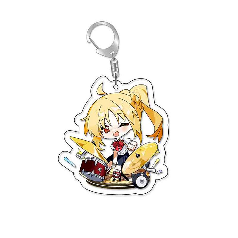 Bocchi The Rock! Gotoh Hitori Plastic Anime Keychain Ijichi Nijika Kita Ikuyo Bag Tag Parts Baji Accessories