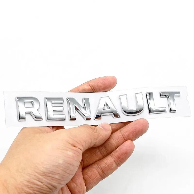Hub Caps For Renault Megane 2 3 4 RS Grand Scenic Clio Captur Duster Trafic Logan 3D ABS car Letter Rear tail trunk Emblem badge