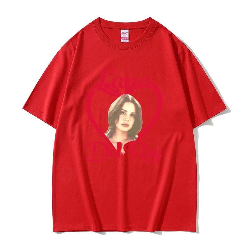 Lana Del Rey Love Grafické tričko Krátký rukáv Léto Muži Ženy Umění Estetické tričko Topy Unisex Móda Harajuku Streetwear