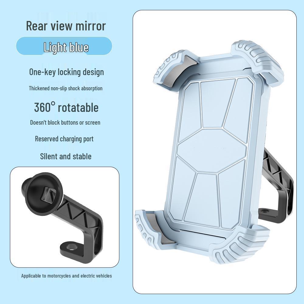 Shockproof Anti-Shake Phone Holder for Electric Vehicles & Motorcycles - Ideal for Navigation and Outdoor Cycling