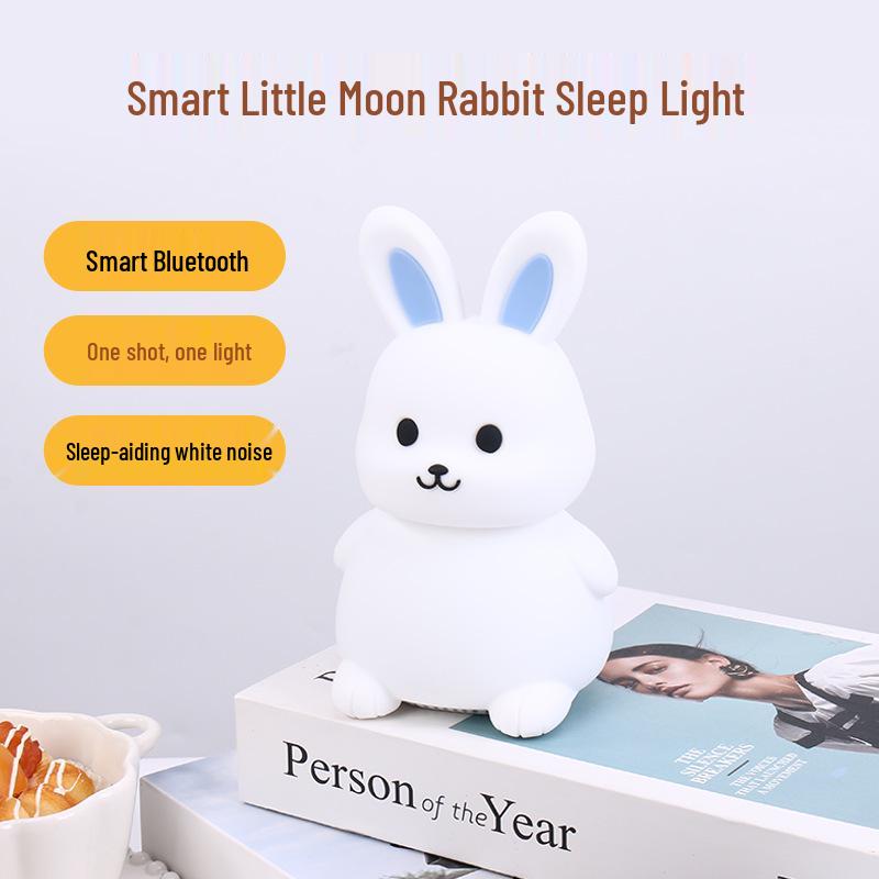 

Bunny Night Light Couple Gift: Cute Desktop Decoration for Boyfriend or Girlfriend Basic (Warm Light) синій