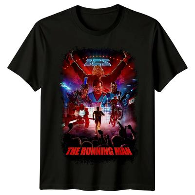 The Running Man (1987) Movie Poster Inspired T-Shirt Retro 80s Tee Unisex