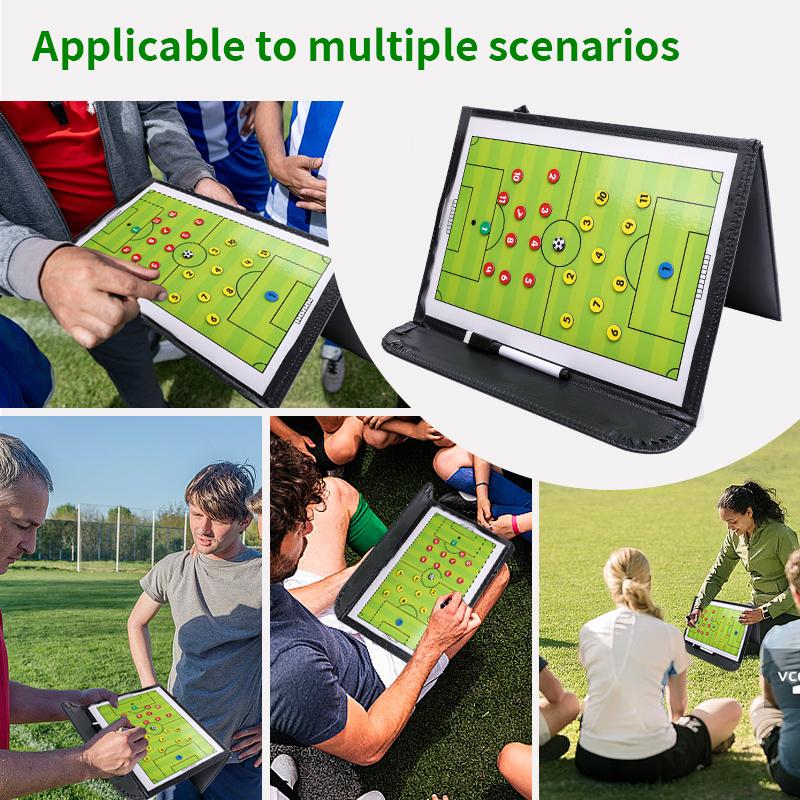 1pcs Football/basketball Tactical Board, Basketball/football Training Tactical Board, Foldable, Writable, Erasable