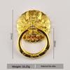 Antique Lion Head Handle Zinc Alloy Small Size Chinese Style Drawer Pull Handle