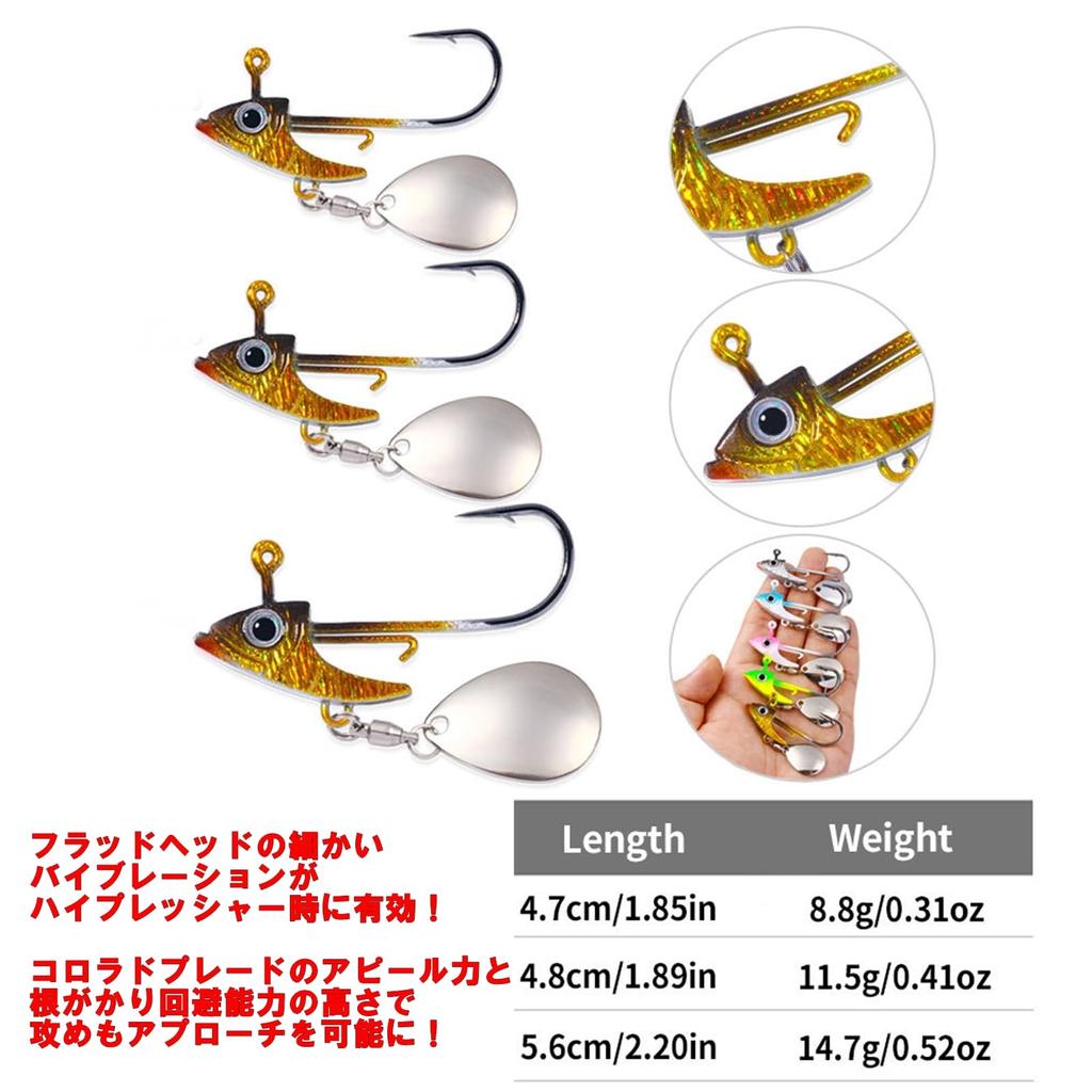"SCGEHA" Seabass Lure, Flounder, Jig Head, Root Fish, Rockfish and