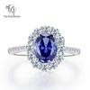 Mijing Jewelry S925 Silver Purple Diamond Oval Radiant Ring for Women