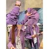 Women's Solid Color Cotton Shirt - Spring/Autumn Korean Style, Casual Loose Fit, Versatile Long Sleeve Jacket Top