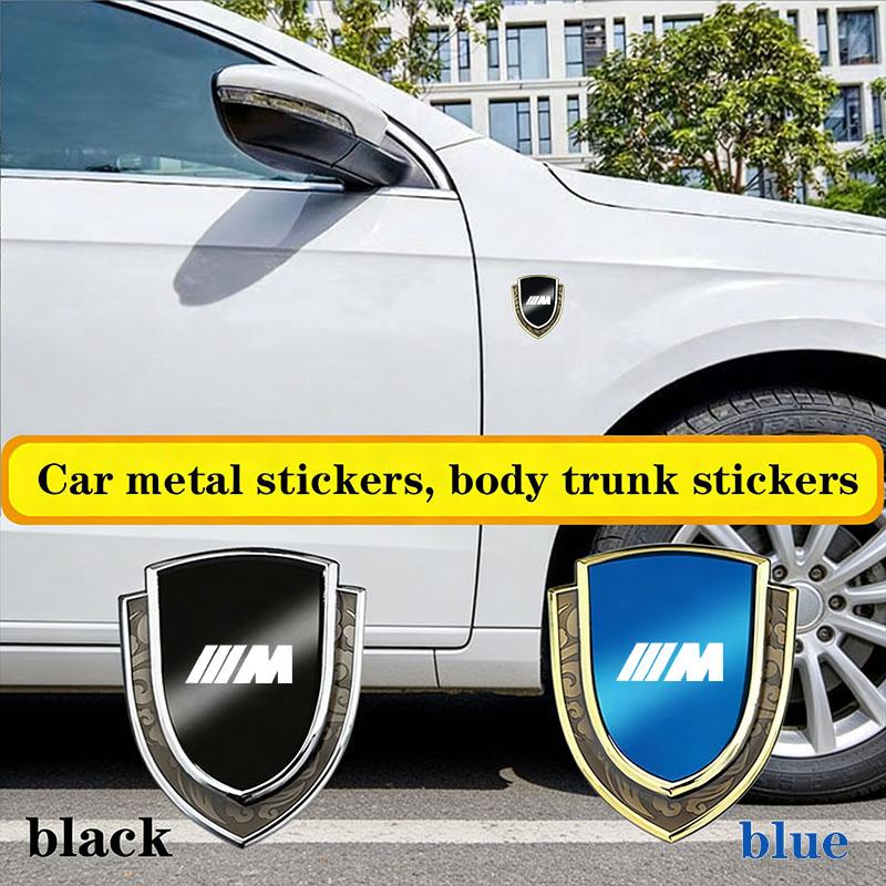 3D Badge Sticker Car Fender logo Rear Trunk Sticker For BMW M Power X1 e84 X3 f25 X5 e53 x6 e71 ix3 i3 320i 330d M4 1 3 5 Series mkhr65
