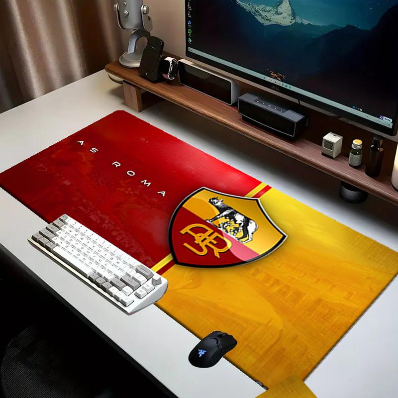 Roma Football Club Crest Mouse pad Office Desk Mat, Gaming Mouse Pad Mousepad, keyboard pad,Heavy-Duty Non-Slip Rubber Backing, Gift