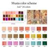 Pigmentos de Acuarela de Plástico 24 Colores Acuarela Sólida Pigmento Sólido Portátil Amigable para Principiantes