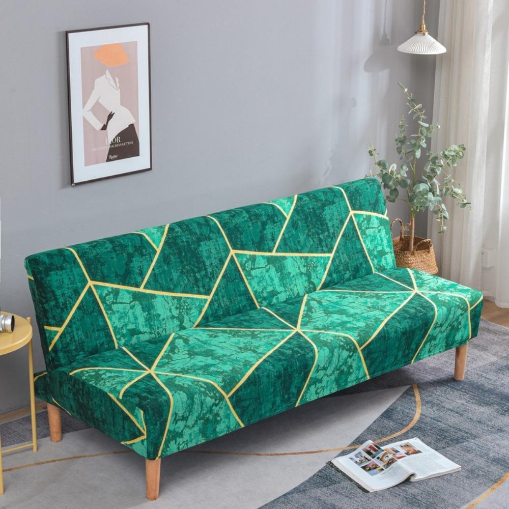 Milk Silk Elastic Sofa Cover Slipcover Furniture Protector Dustproof Stretchable No Armrest Full Coverage