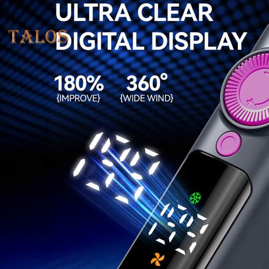 Handheld Turbo Fan Digital Display 199 Speeds 13000RPM Strong Airflow Low Noise Rechargeable Portable Mini Cooling Fan