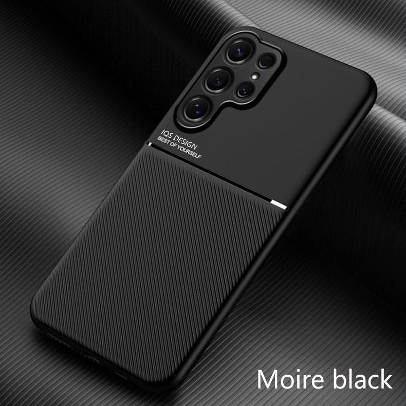 Leather Texture Magnet Case For Samsung Galaxy S26 S25 S24 S23 S22 Ultra Plus S25EDGE S24FE S23FE S25FE Car Magnetic Cover