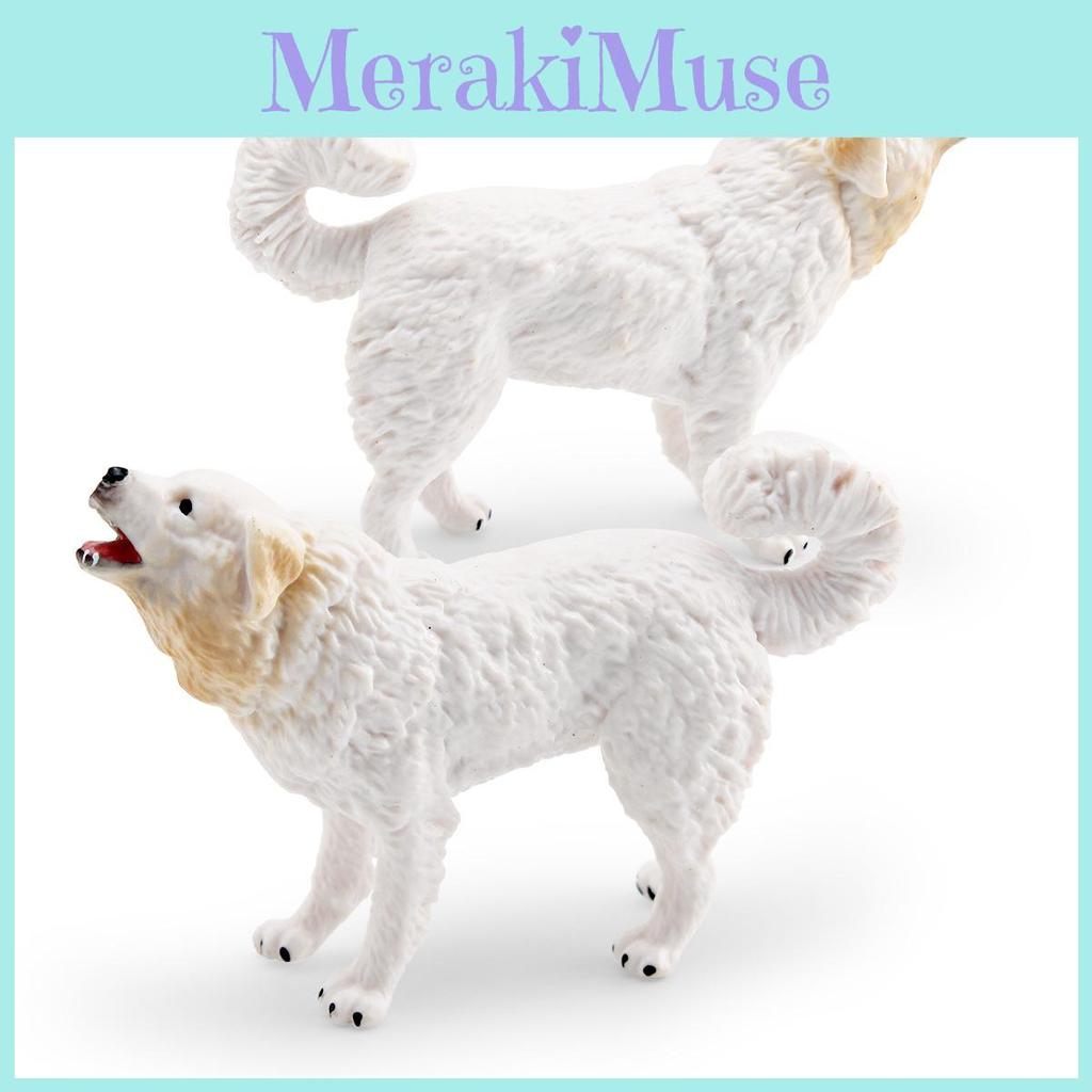 Pvc Realistic Pyrenees Mountain Dog Figure Toy For Childrens Learning And Home Decor