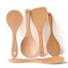 3 Types Wooden Rice Paddle  Spoon High Quality Rice Scoop Sushi Rice Paddle Tableware Spoon Dinnerware Kitchen Gadgets Tool